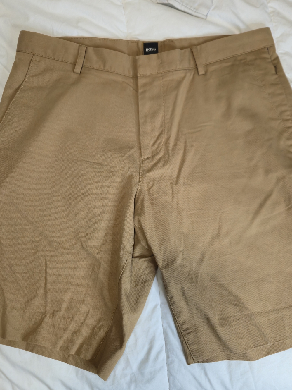 HUGO BOSS Slice Travel Shorts Mens 32  Chino Preppy Flat Front 0687